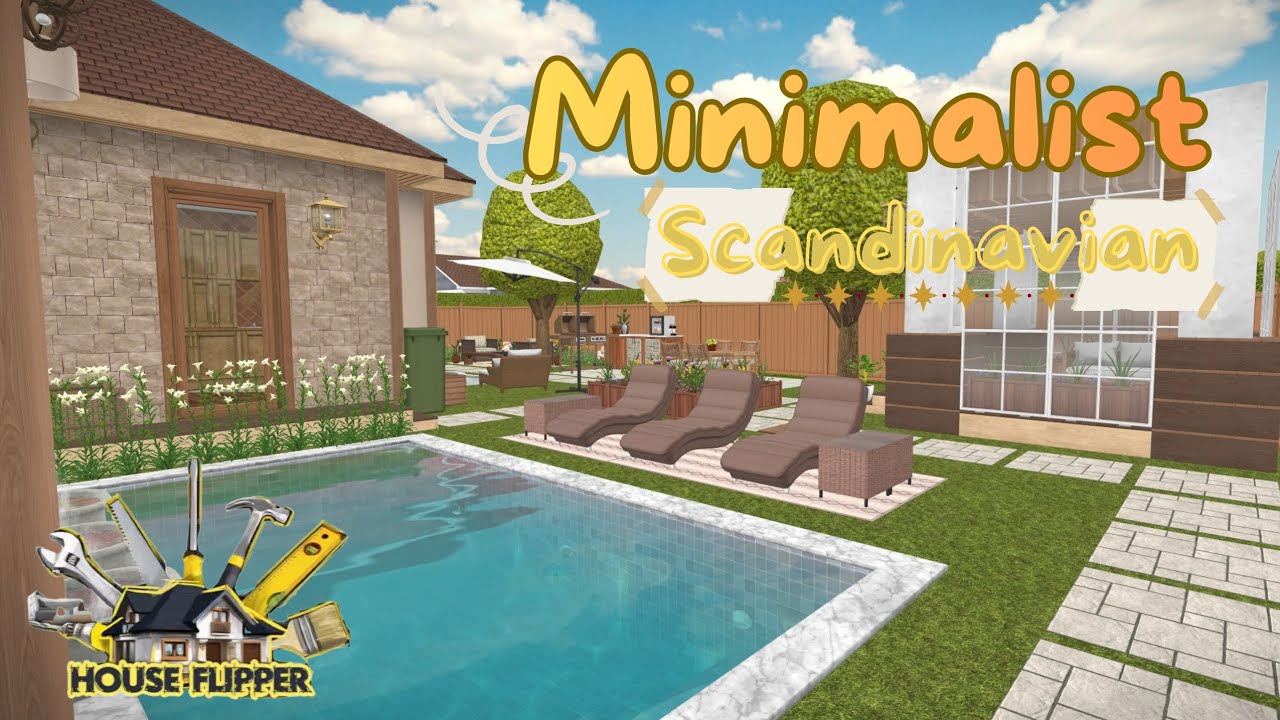 MINIMALIST SCANDINAVIAN HOUSE 🪨🍃 || HOUSE FLIPPER MOBILE
