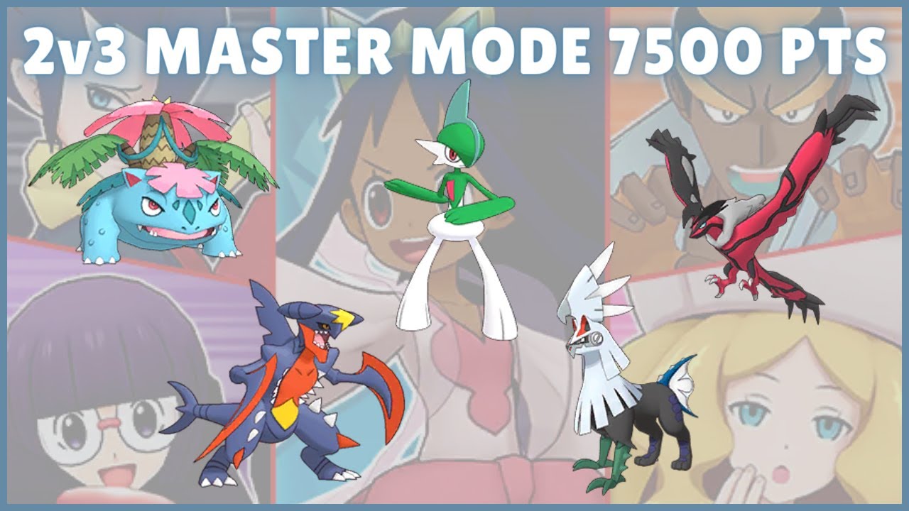 Full 2v3 Pre Sync Clears! CS Master Mode 7500 Points (Unova Week 2) | Pokemon Masters