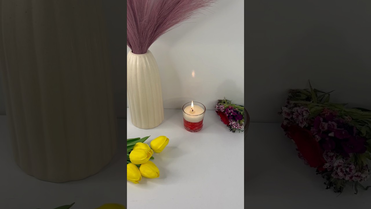 Scented Candle #meesho #meeshofinds #candle #red #unboxing #youtubeshorts #shorts #aesthetic #asmr