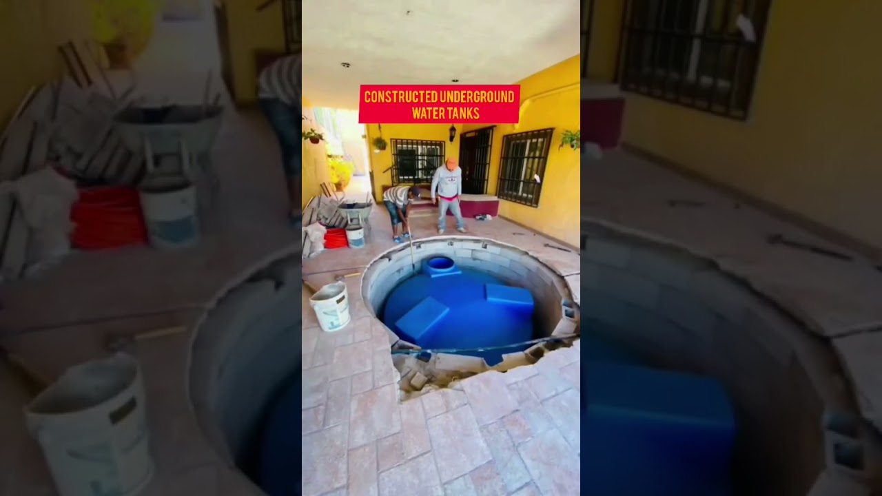 Construct underground water tanks