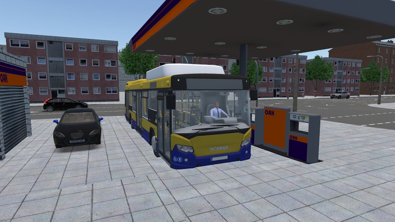 Proton bus simulator поездка на автобусе scania citywide solo