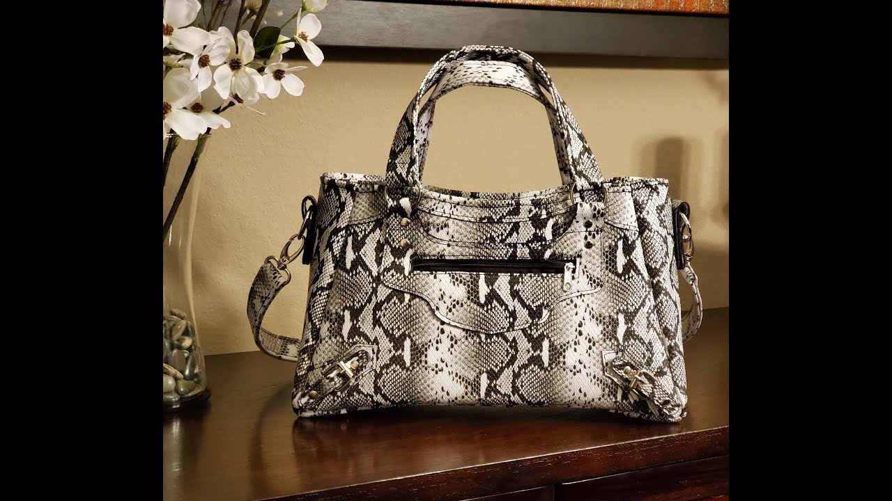 Sew Chic Handbags  Zoe Satchel Handbag Sewing Tutorial