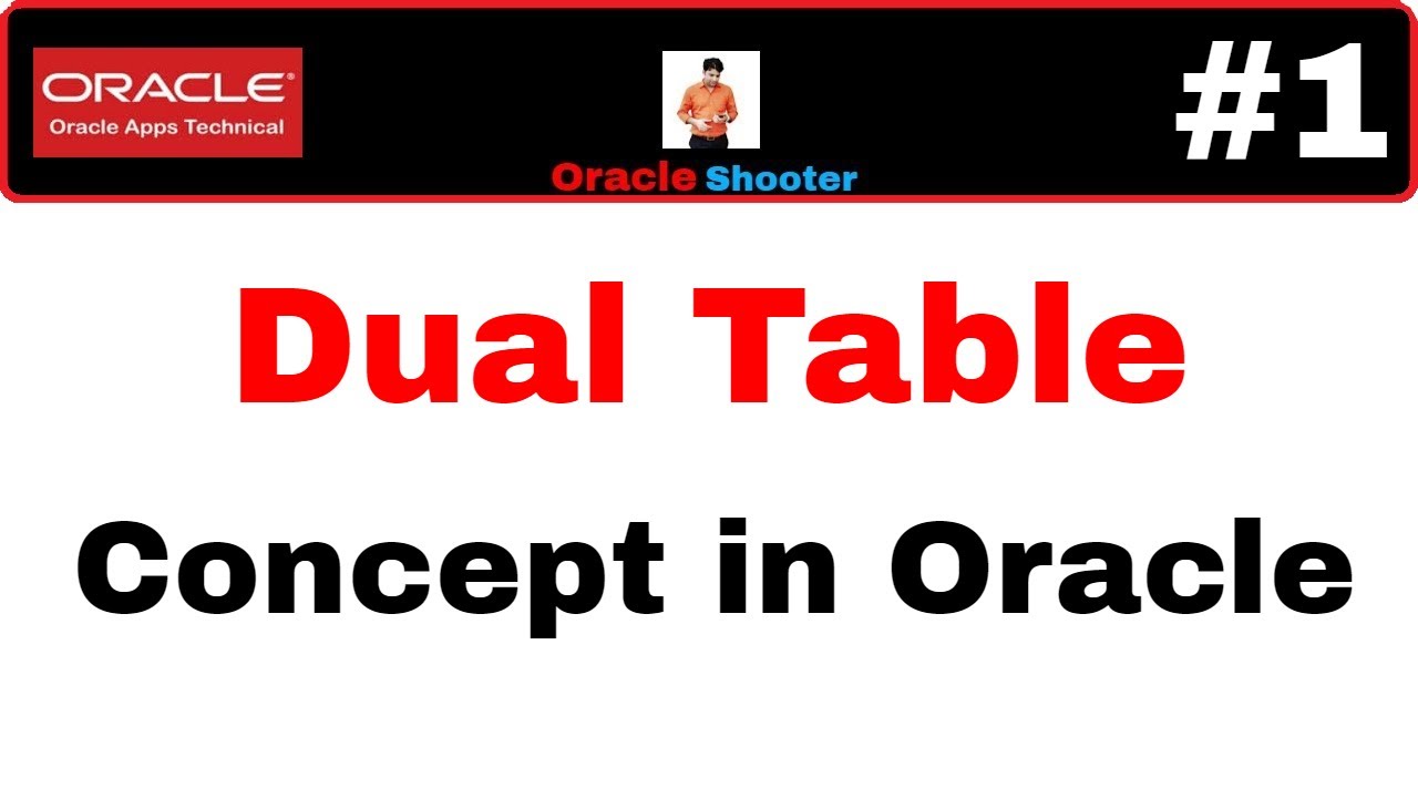 Oracle Apps Technical #1: Actual use of Dual in oracle | What is the actual concept of dual table