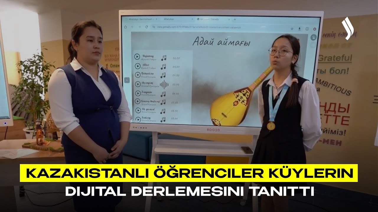 Kazakistanlı öğrenciler küylerin dijital derlemesini tanıttı