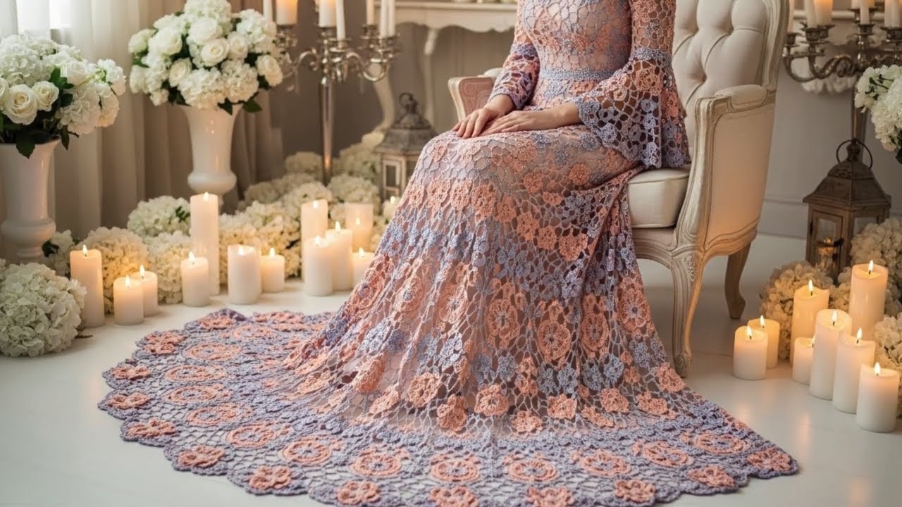 Royal Luxury Crochet Frocks 👑 Elegant Handmade Fashion 2025