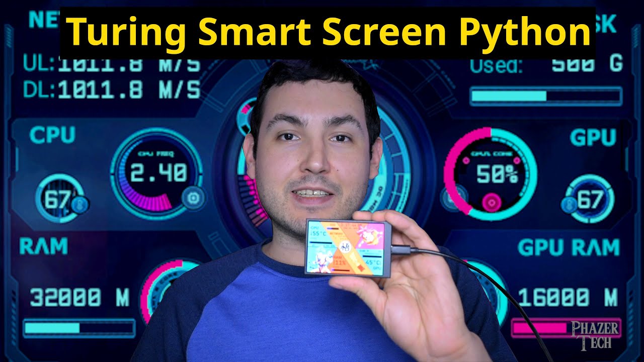 Как установить системный монитор и библиотеку Turing Smart Screen Python для Linux