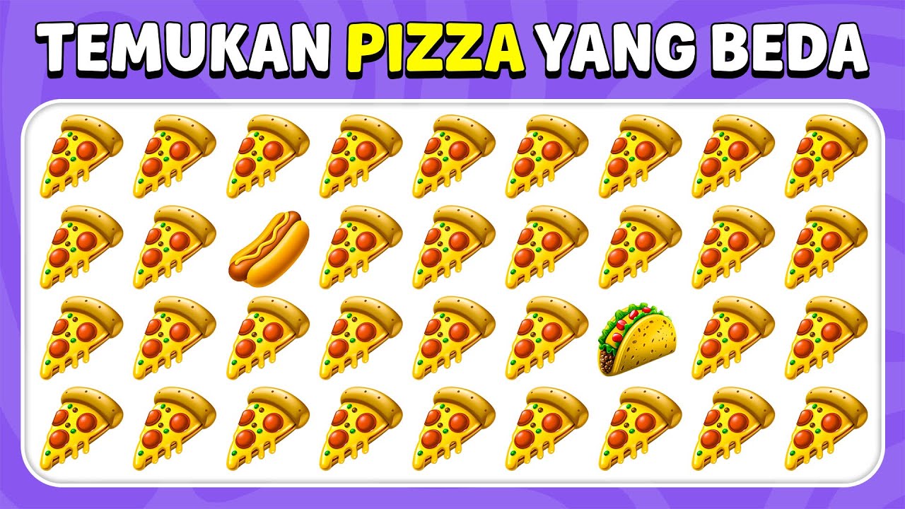 Temukan Emoji Yang Beda - Makanan Cepat Saji 🍔🍟🍕 | 30 Level Terakhir | Kuis Lebah