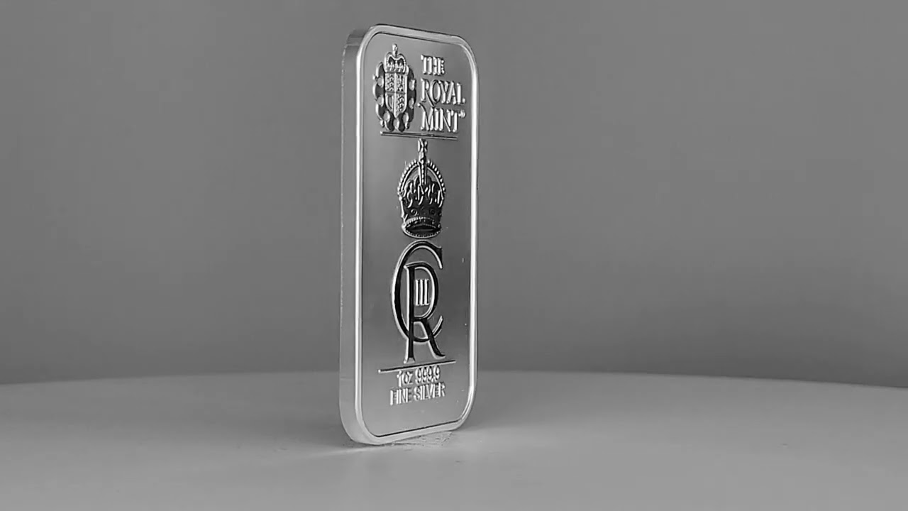 The Royal Mint : The Royal Celebration 1oz silver Bullion Minted Bar 2023 Great Britain