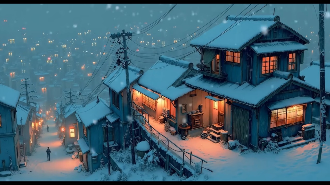 [Amber Waves] Snowy Japanese Lofi ❄️ Cozy Winter HipHop 飘雪日式Lo-fi ❄️ 冬日放松节拍