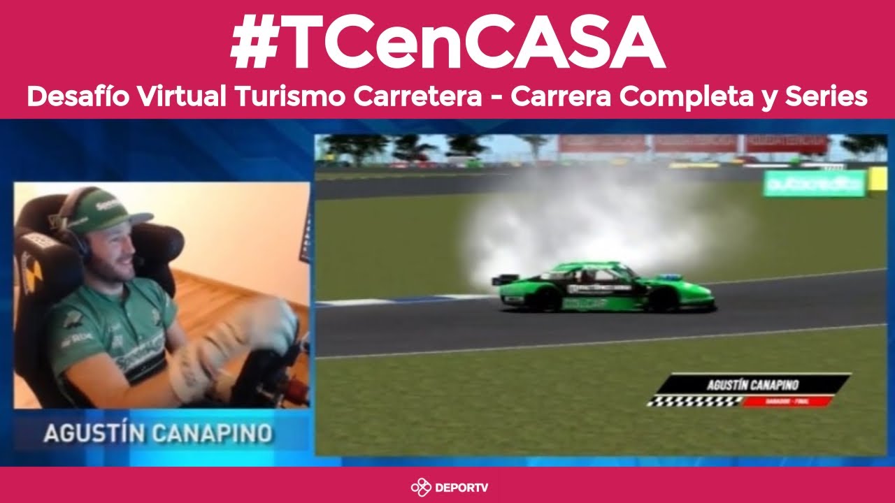 #TCenCASA - Carrera Completa y series en Concordia - Simulador Turismo Carretera - Canapino ganador