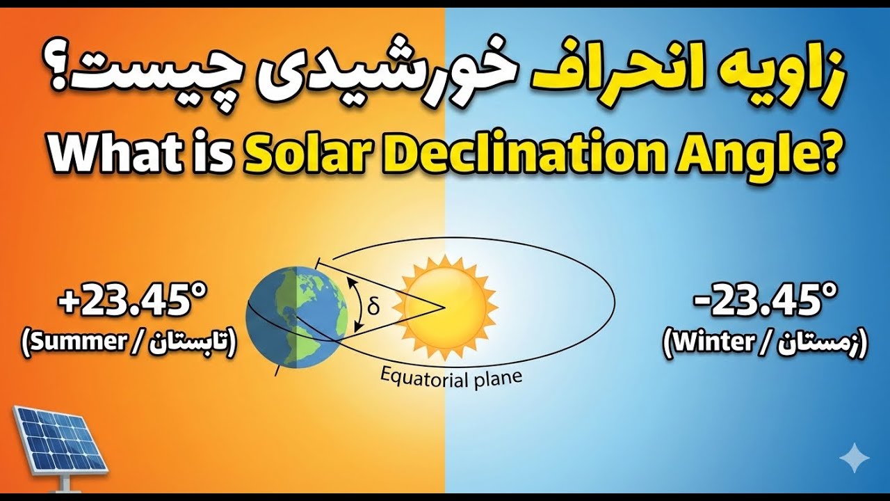 زاویه انحراف خورشیدی چیست؟ | What is Solar Declination Angle?