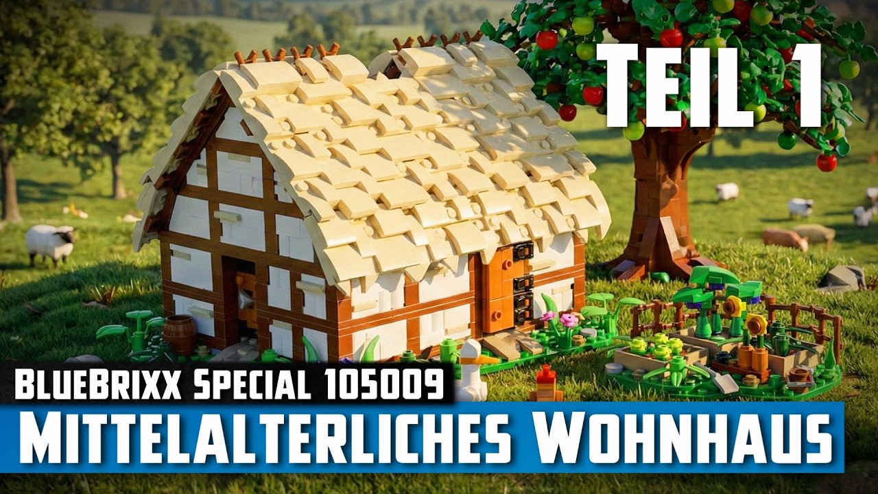 BlueBrixx Special 105009 - Mittelalterliches Wohnhaus (2022) | Aufbau - Live-Bauen #1