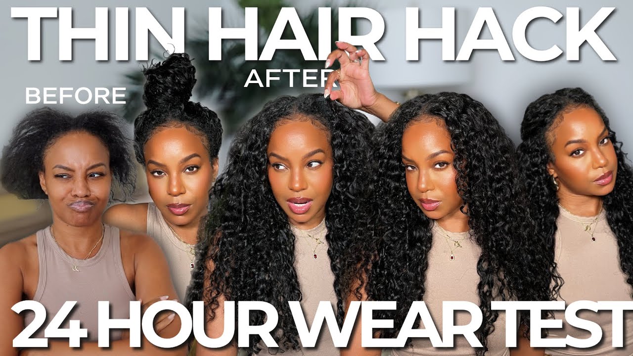 1 WIG 2 TEXTURES? V PART WIG FOR THIN HAIR?  THE MOST NATURAL INSTALL FOR BEGINNERS | Unice hair