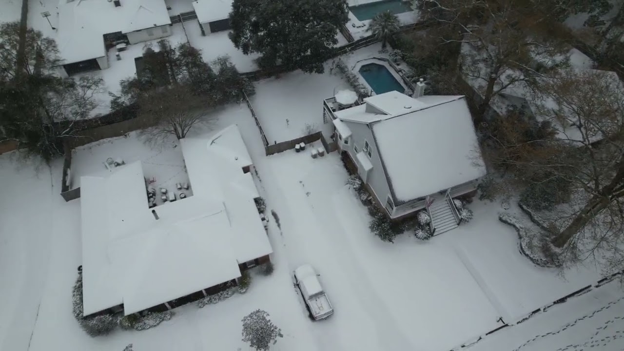 Heavy Snow in Mobile, AL on January 21, 2025