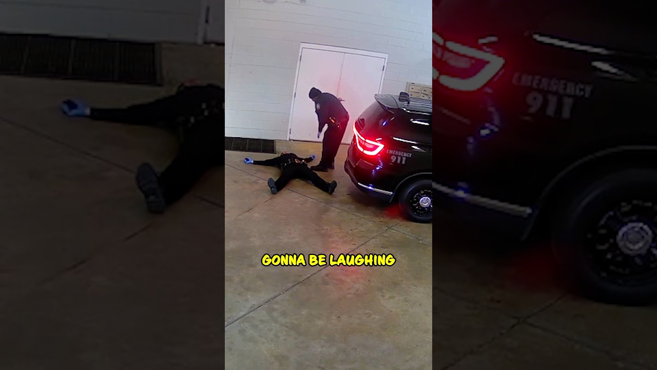 Cop's Entrance Didn&rsquo;t Go as Planned - Hilarious Police Fail 😂 #shorts