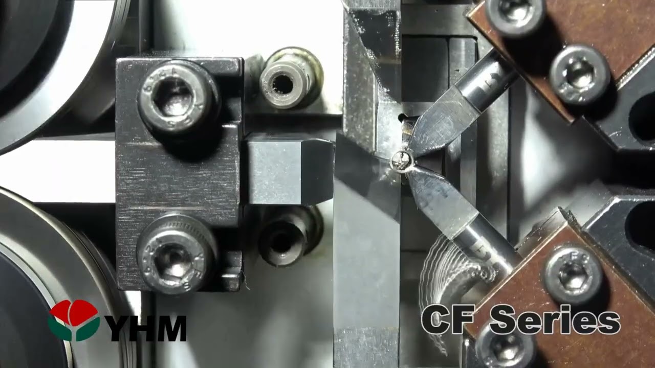 線徑0.3mm 外徑變形壓簧｜CNC壓簧製造機 CF-310｜YHM友匯機械