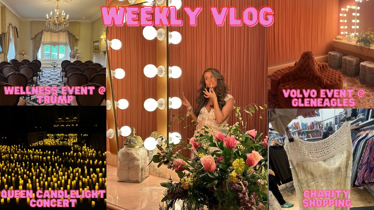 weekly vlog!! | gleneagles with VOLVO | charity shopping | candlelight concert | NC