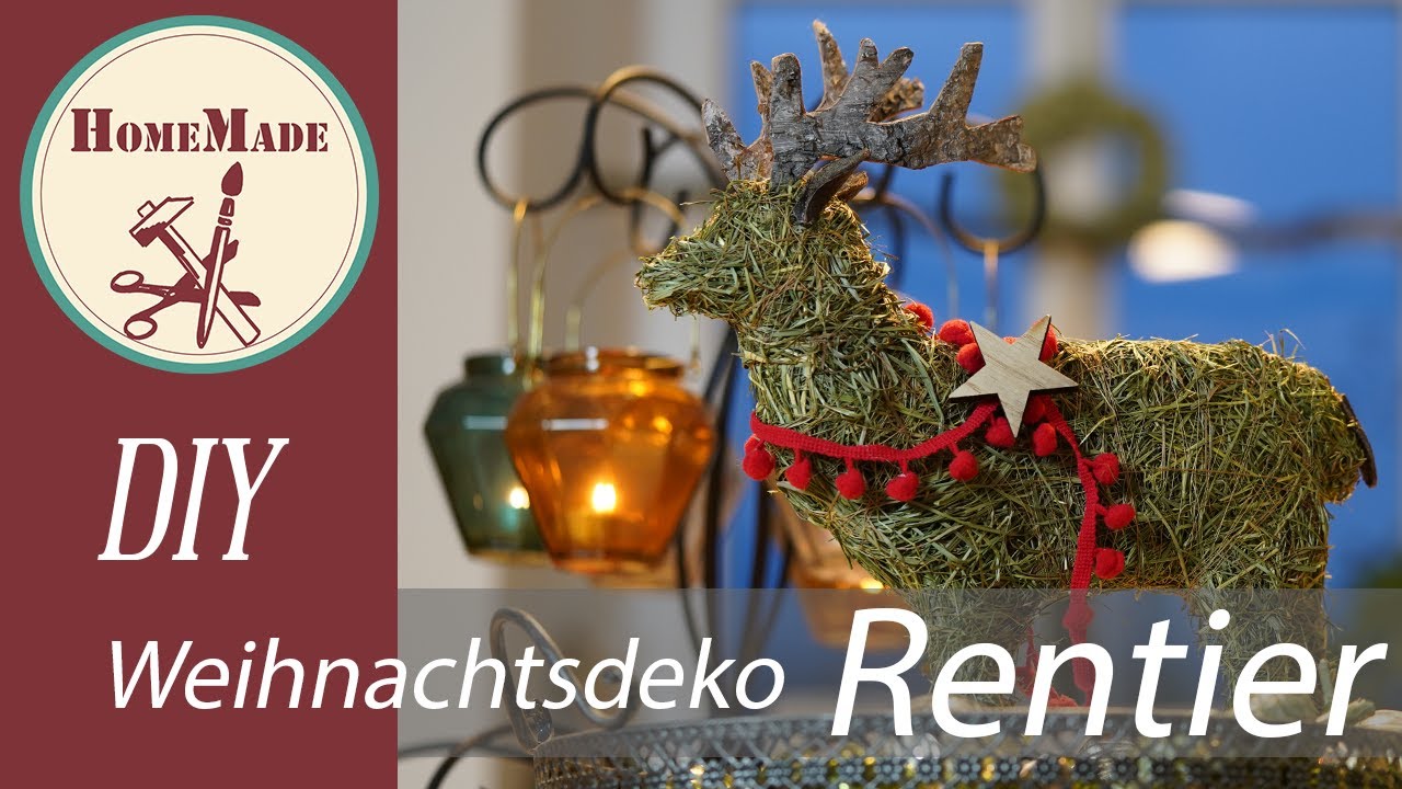 DIY- WEIHNACHTSDEKO IDEEN / Wie man ein Rentier macht