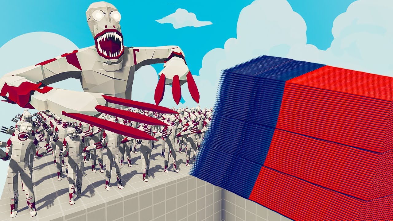 200x SCP-096 + 1x GIANT vs EVERY GOD - Totally Accurate Battle Simulator TABS