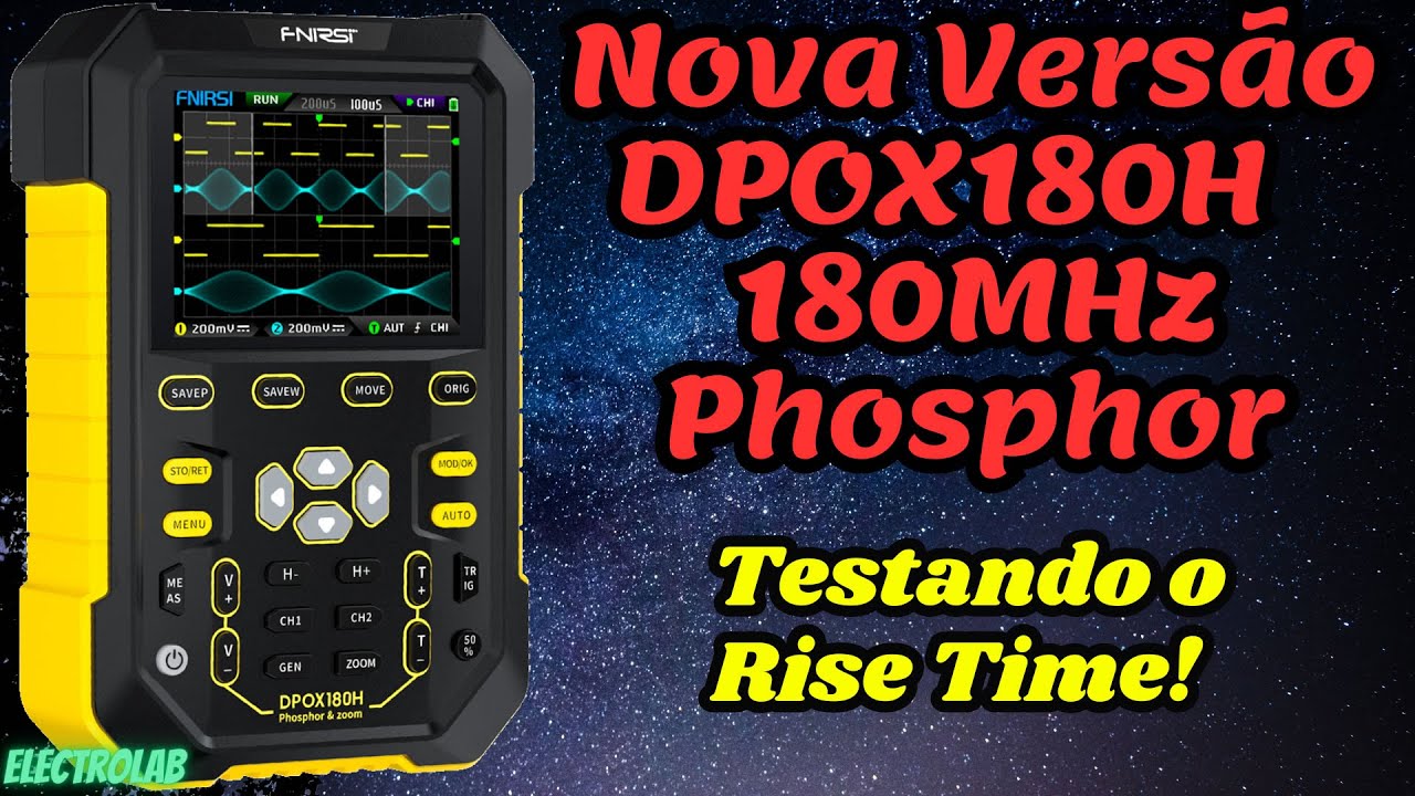 Nova versão do ultra Osciloscópio portátil PHOSPHOR! DPOX180H de 180MHz!