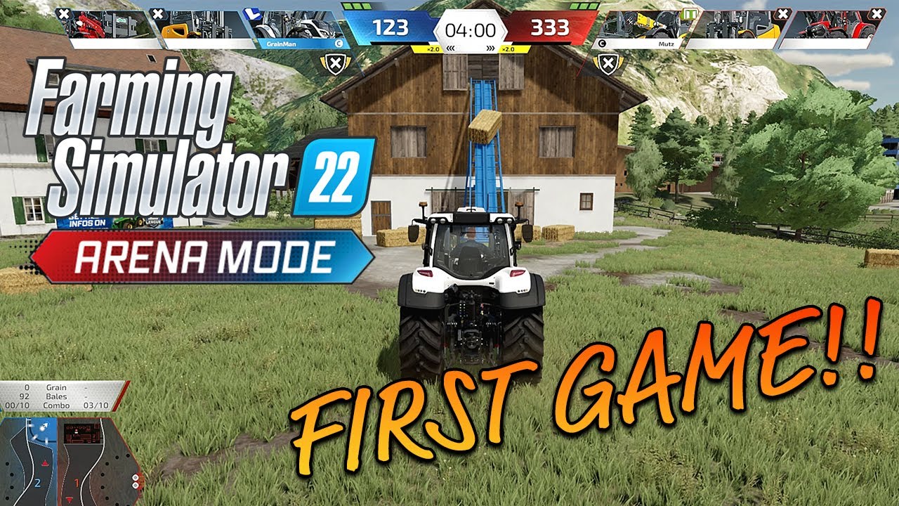 AWESOME! NEW INGAME FOOTAGE! - ARENA MODE! FS22 PUBLIC BETA | GRAINMAN EXPLAINS!