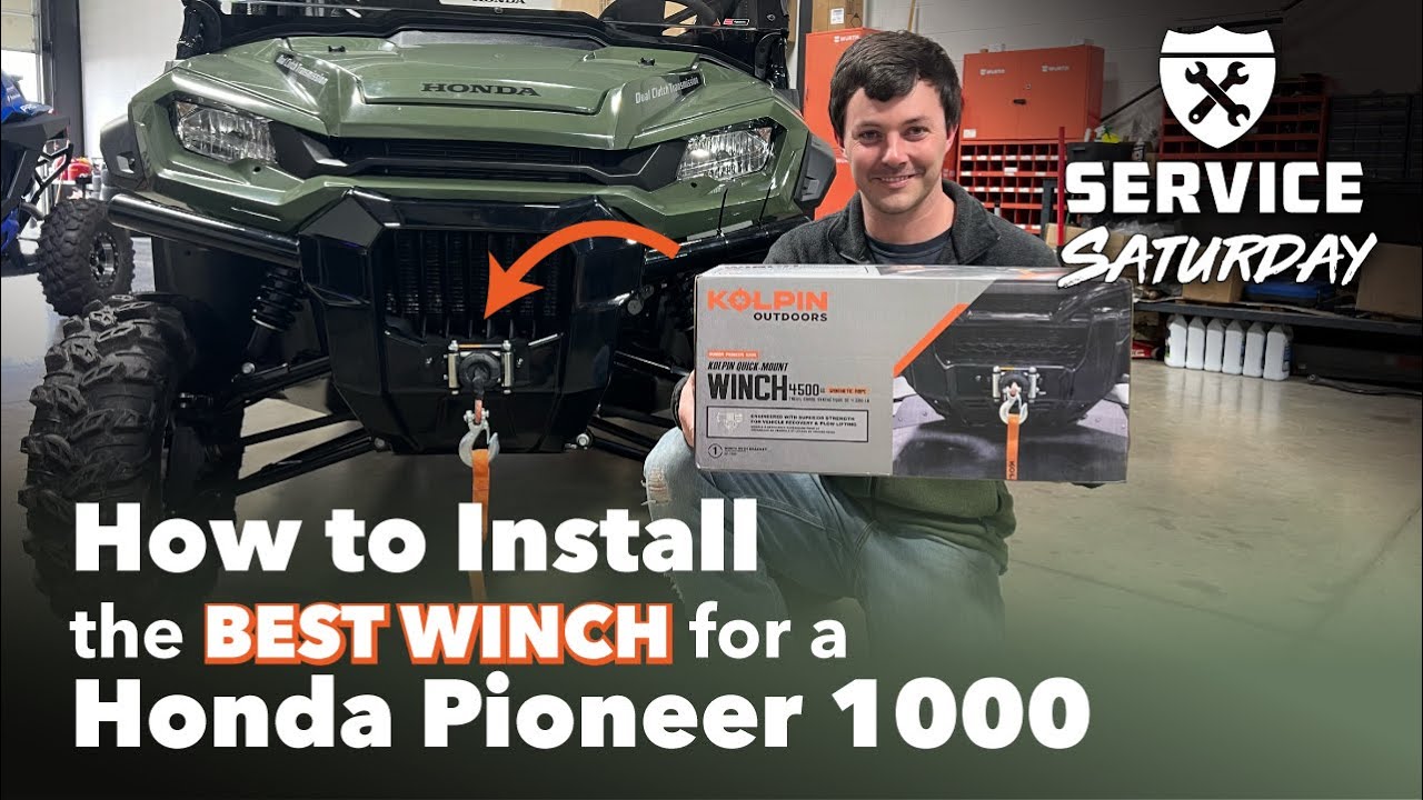 How To Install The Best Winch on A Pioneer 1000 (KOLPIN Winch Install)