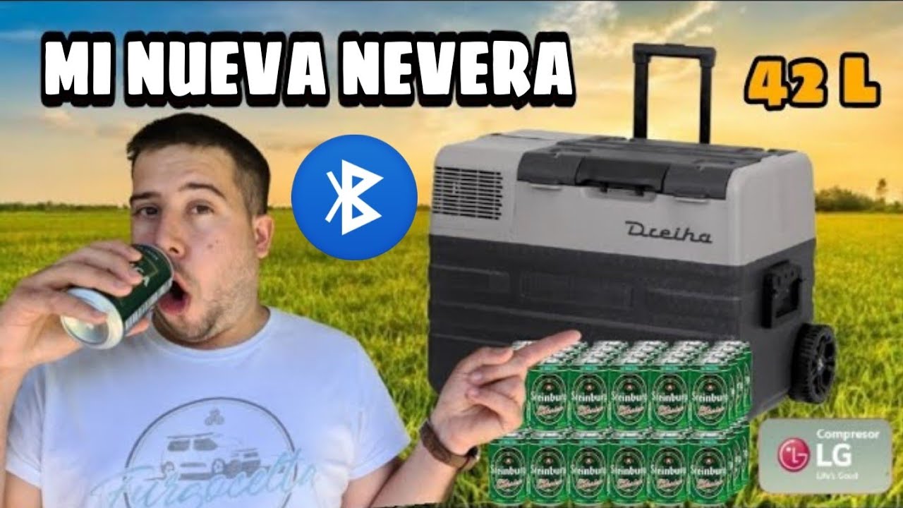 👉 Nevera compresor ESPECTACULAR para FURGONETA CAMPER - CAMPING a 12V y Económica [Dreiha CBX42-BR]