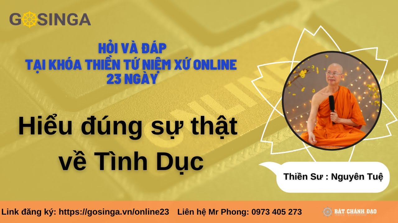 Hiểu đúng sự thật về Tình Dục - Thiền Tứ Niệm xứ