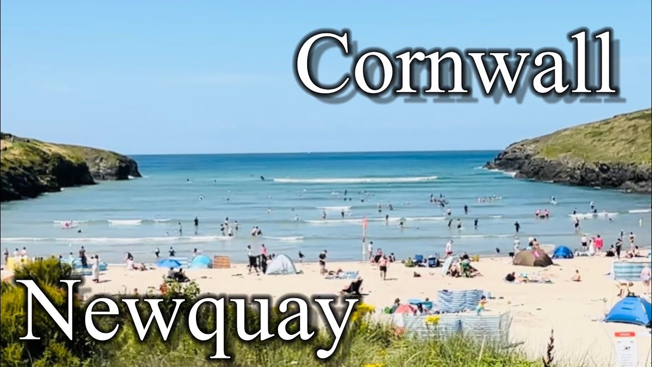 Newquay - Beach tour, August2024 | Most Beautiful Place in Cornwall [4K]Views