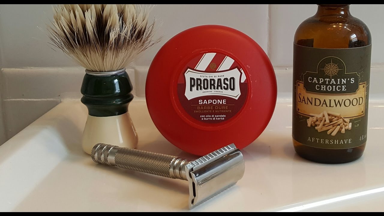 Rasage traditionnel - essaie du rasoir Fendrihan Ambassador mk II et savon Proraso rouge