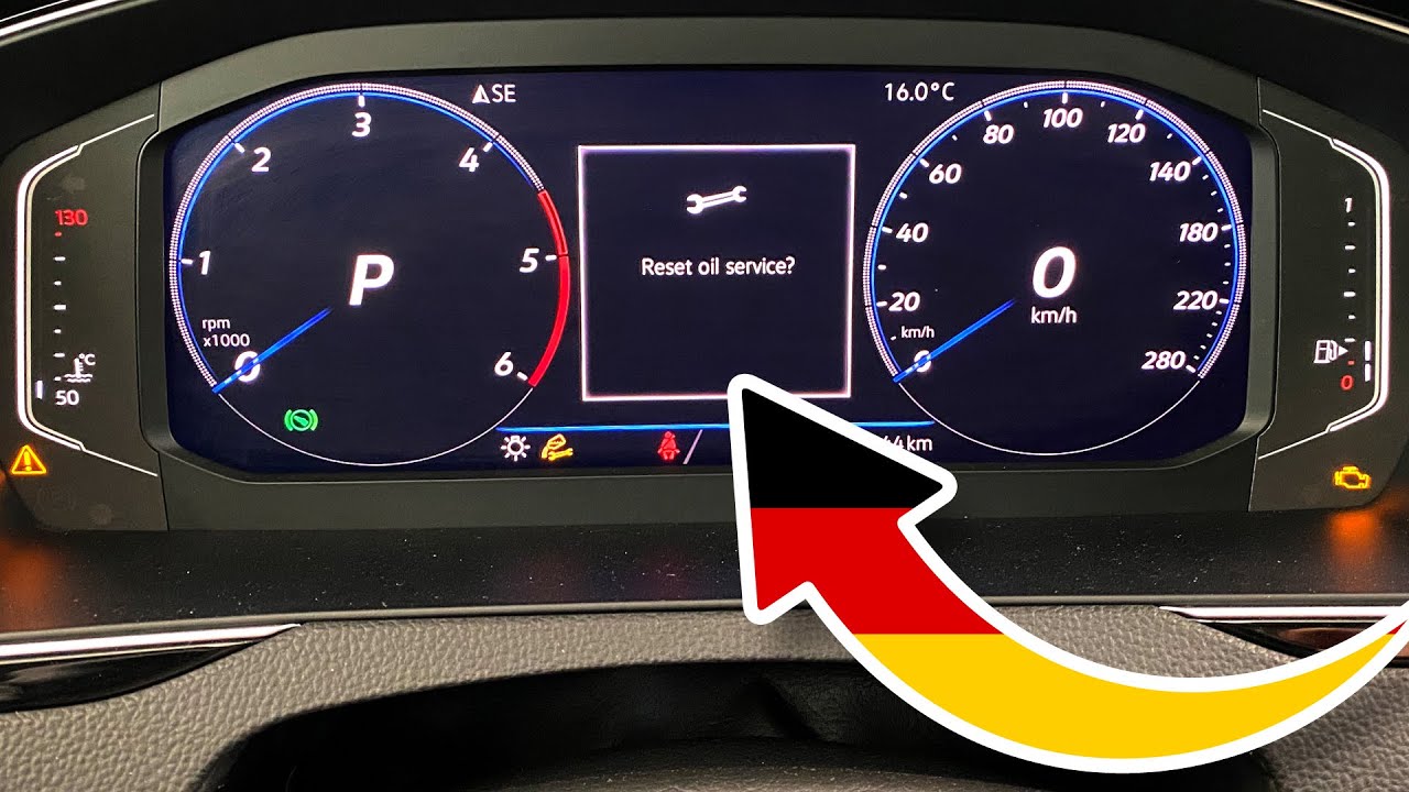 VW Arteon (3H) reset service and oil change reminder