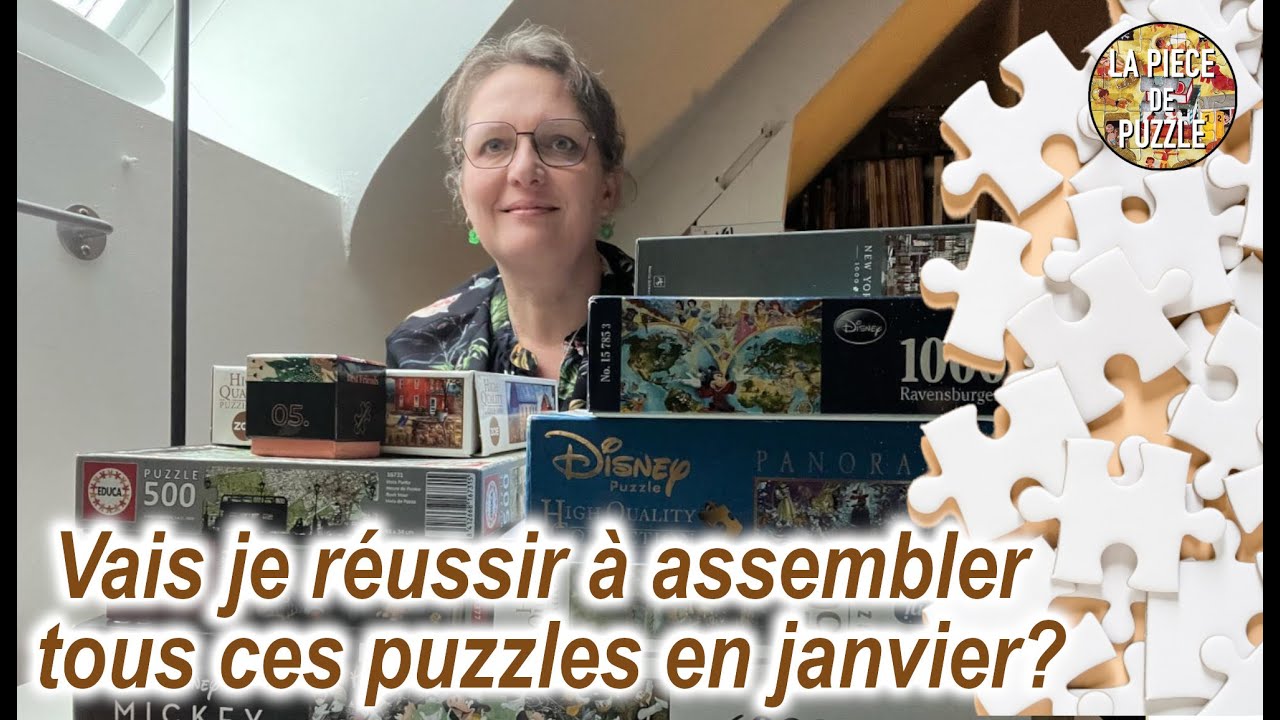 Ma pile de puzzle à faire pour Janvier