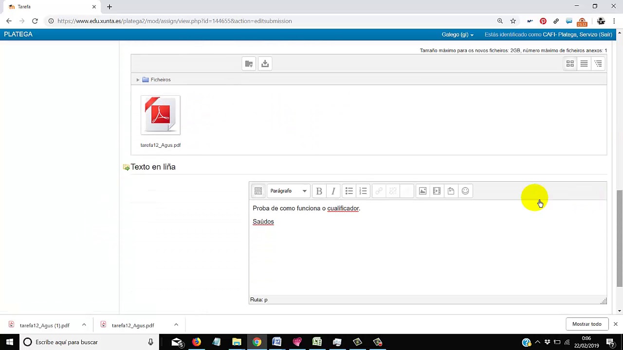 Como editar tarefa en moodle 2.6