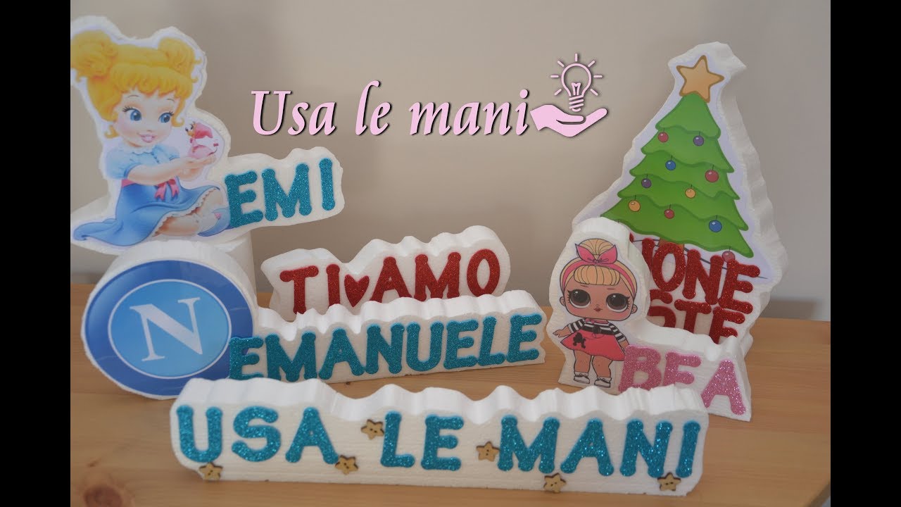 Decori e scritte in polistirolo fai da te