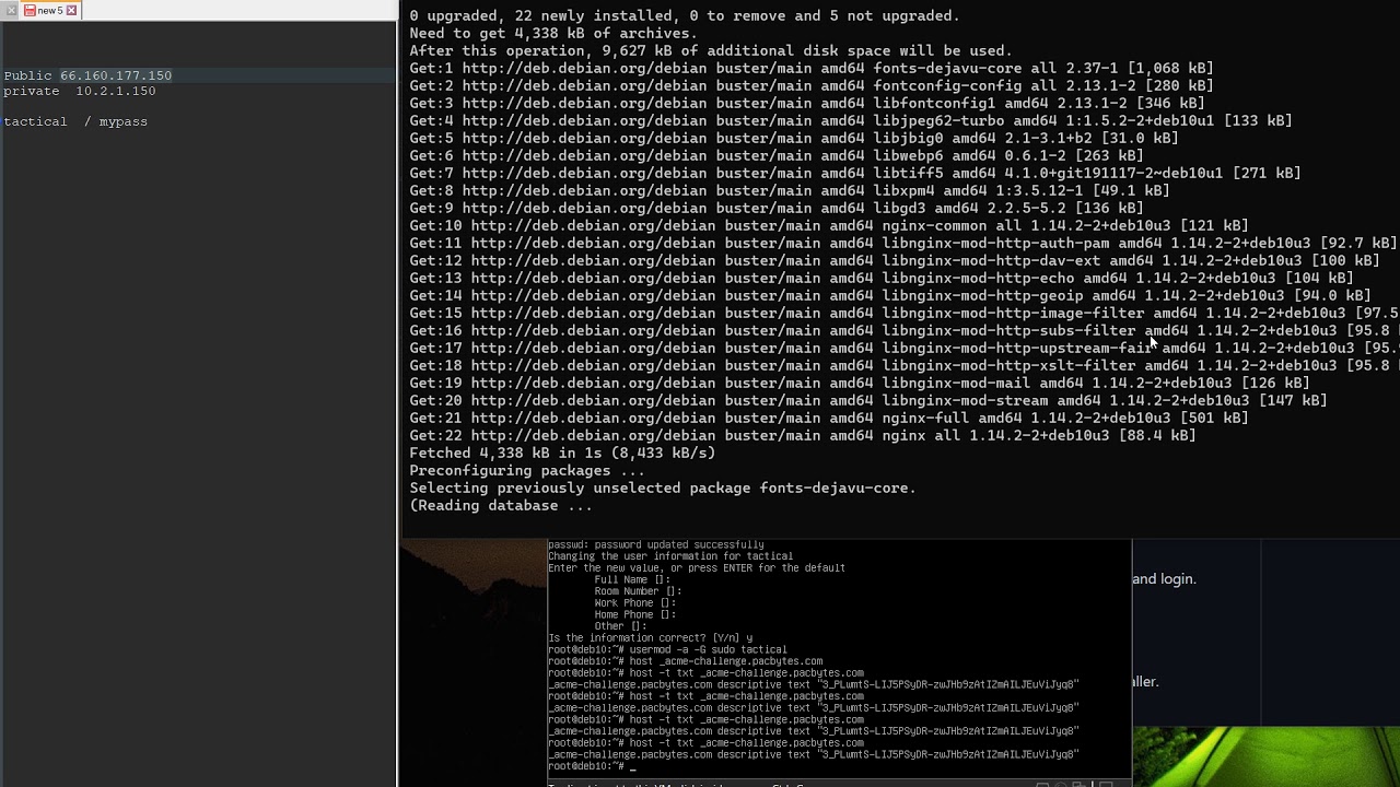 Tactical RMM Install on Debian 10 Demo