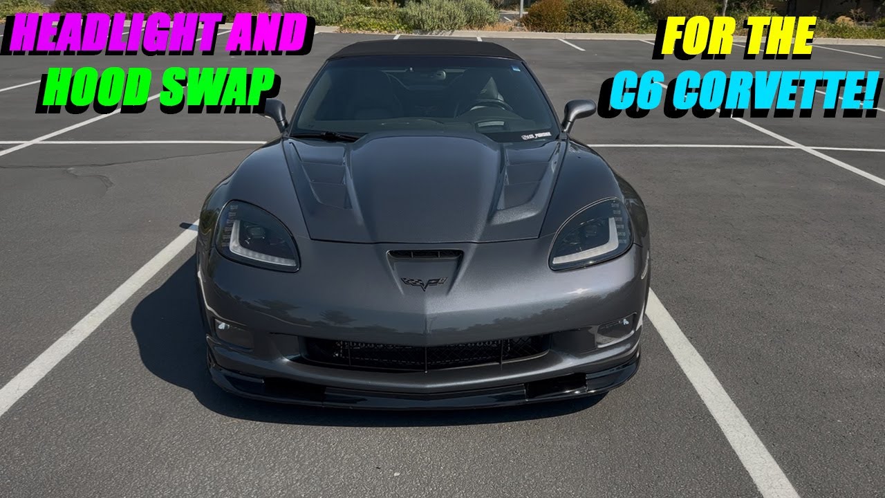 Installing new exterior mods for the C6 Corvette. This thing looks so sick now!!!