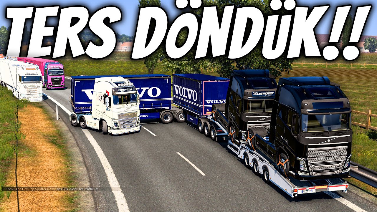 4 KAZA 5 SAVRULMA BOL AKSİYONLU CALAIS - DUISBURG YOLCULUĞU ! - ETS 2 VOLVO FH 750 HP MOD TRUCKERSMP