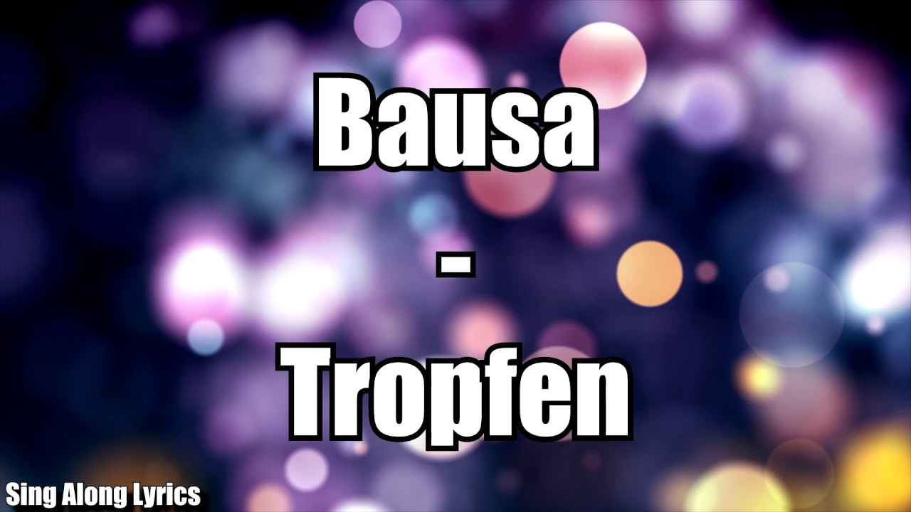 Bausa - Tropfen (Lyrics)