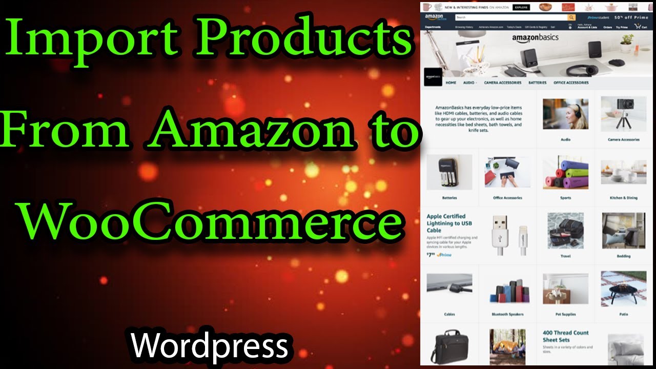 Импорт товаров Amazon в WooCommerce