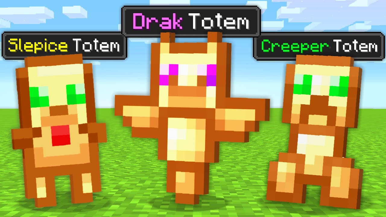 Minecraft, ale můžu vyrobit nové SUPER TOTEMY...