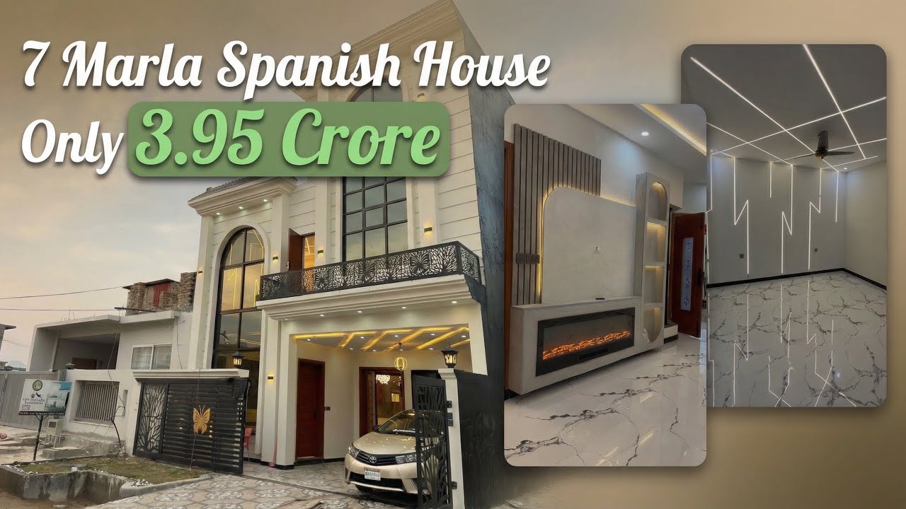 7 Marla Spanish House A+ Construction 📍B17 Islamabad your dream House 😍 #houseforsale #b17islamabad 