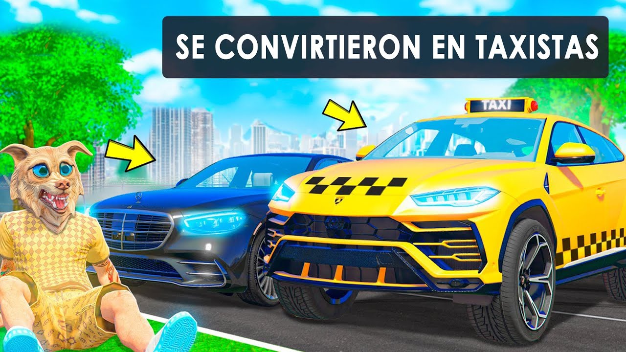 NOS CONVERTIMOS EN TAXISTA DURANTE 24 HORAS IN GTA 5 ! FLAZY SE HIZO TAXISTA! - DESAF&Iacute;O GTA 5