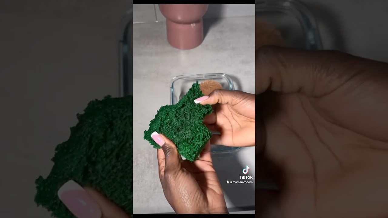 Comment faire une Mousse verte comestible sans four! 