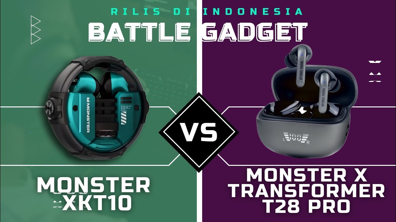 TWS MONSTER XKT10 VS MONSTER X TRANSFORMER T28 PRO | BATTLE TWS