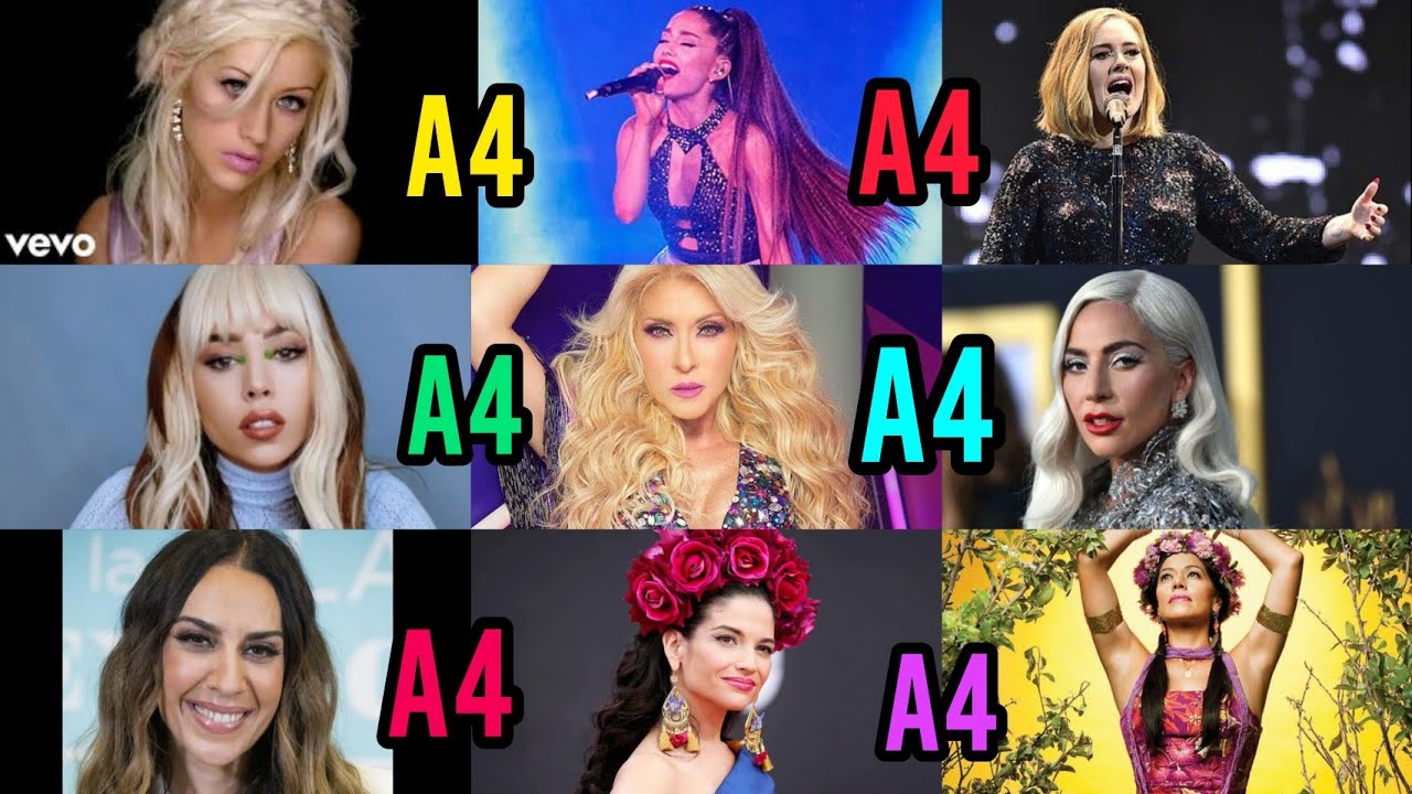 Live Vocal Battle A4. Ariana grande - Danna Paola - Yuri -  Mónica naranjo - So Hyang - Adele- xtina