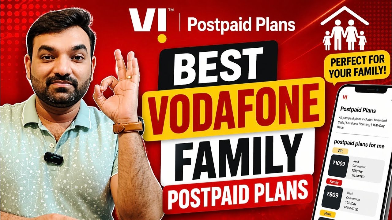 Vodafone Best Postpaid Plans For Family #telecomnews #vodafoneidea #vodafone #postpaid