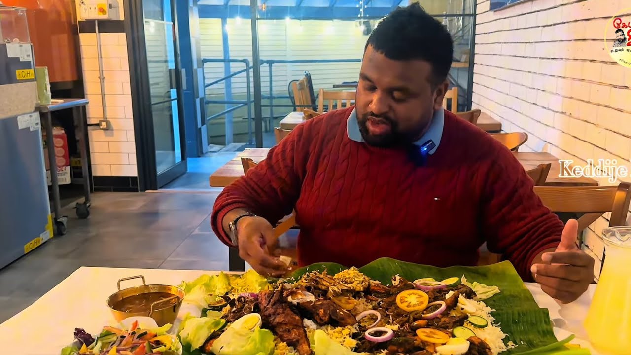 சவல் சாப்பாடு முதன் முறையாக சாப்பிடுகிறேன் அருமையான சாப்பாடு பிரித்தானியாவிலும் மாட்டுஇறைச்சி கொத்து