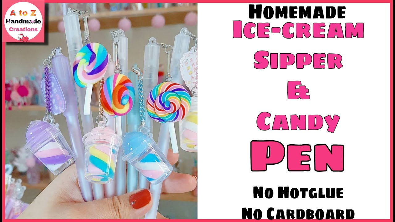 DIY Pen Decoration Idea/ how to make homemade cute pen/ school supplies/ paper craft / craft ideas