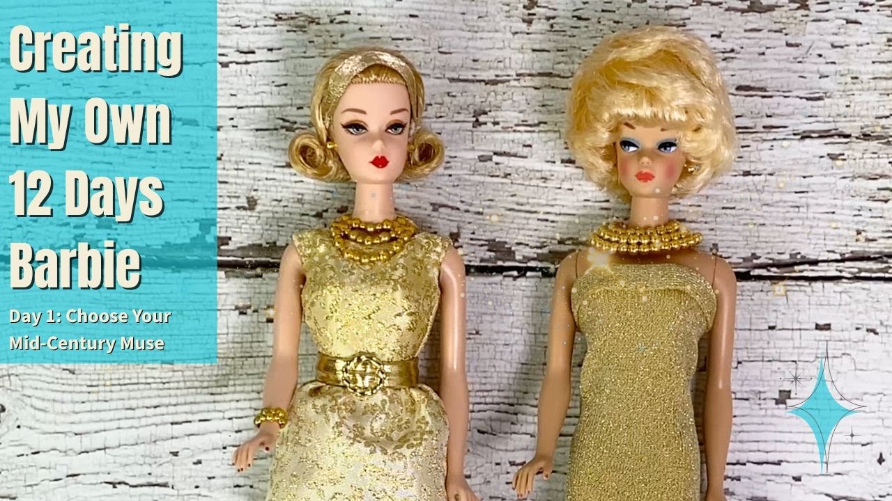 #12DaysOfChristmasBarbie AlternatingAdvent | Праздничная Барби в стиле середины века своими рукам...