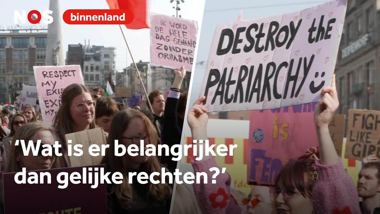 Vele duizenden bij Feminist March op Internationale Vrouwendag